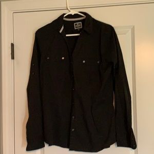 Express Essentials Black button size L